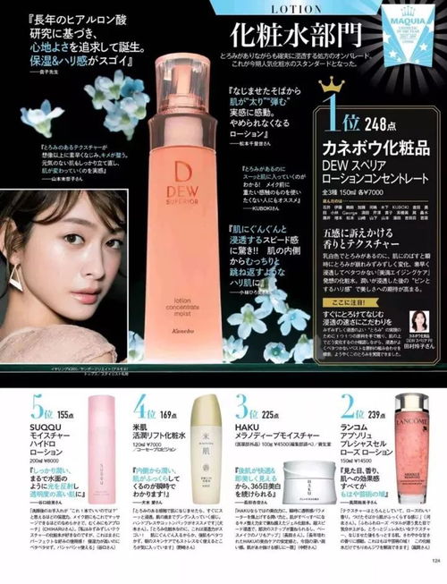 日本美容杂志发表 2017下半年护肤 彩妆大赏 值得购买的化妆品TOP原来是这些